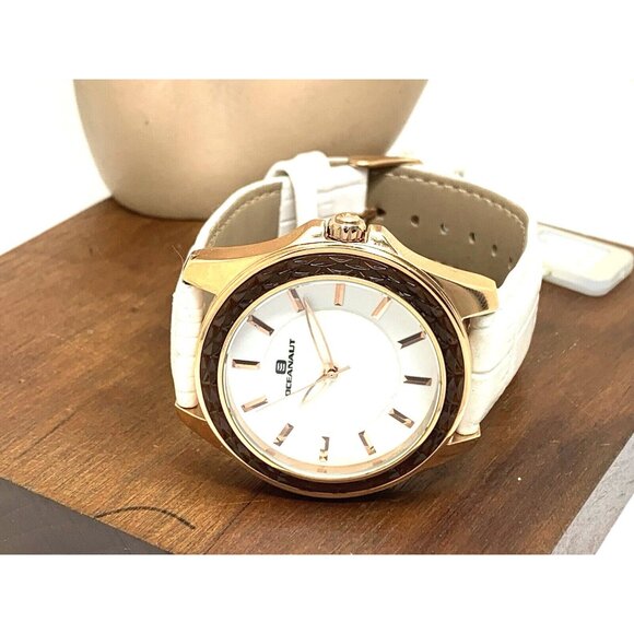 Oceanaut Women\'s Watch OC1413 Quartz Rose Gold White Dial Leather Band 40mm main image 7